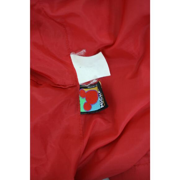 Vintage 80s Disney Mickey Mouse Plastic Patch Lightweight Windbreaker Jacket M - Picture 5 of 5